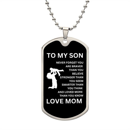 To My Son Mom Black