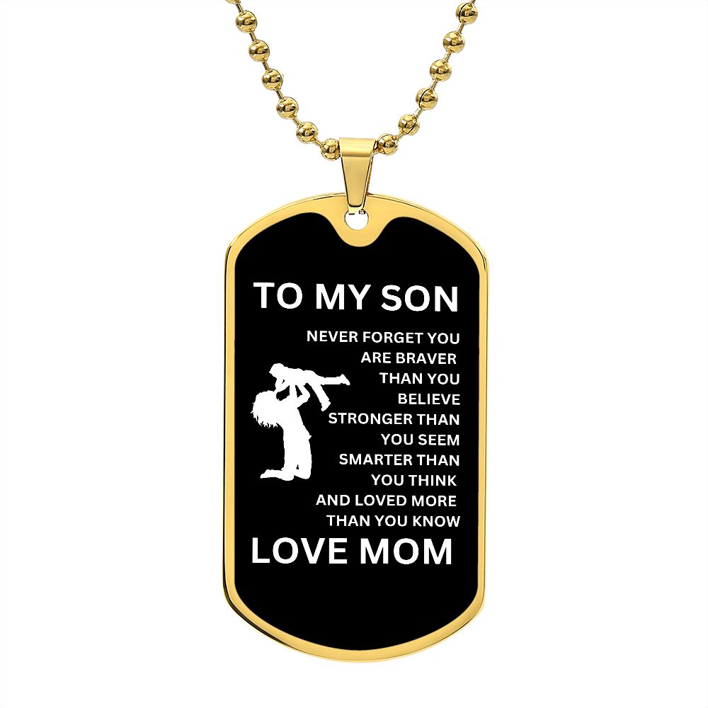 To My Son Mom Black