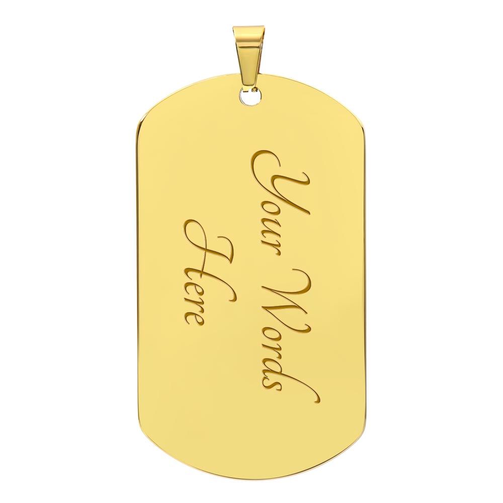 To My Son Love Mom Dog Tag