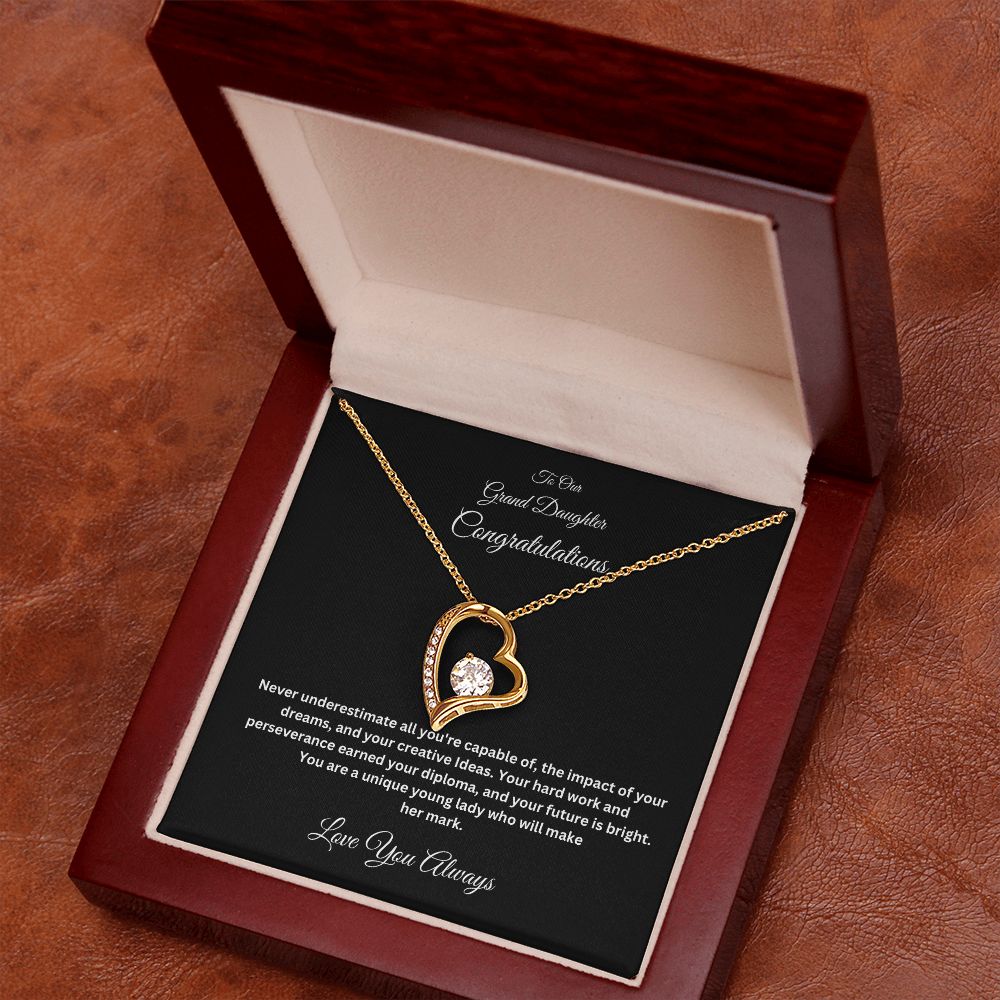 Grandparents Graduation Forever Love Necklace