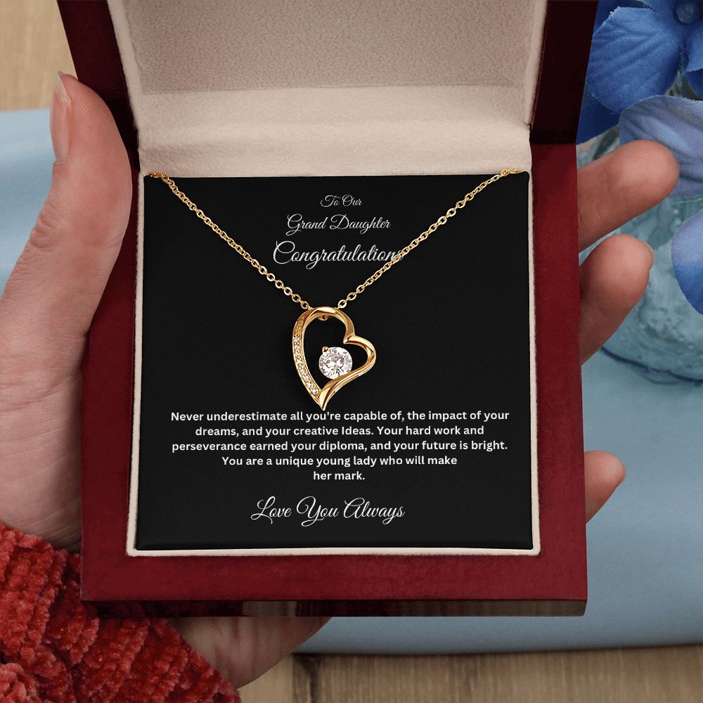 Grandparents Graduation Forever Love Necklace