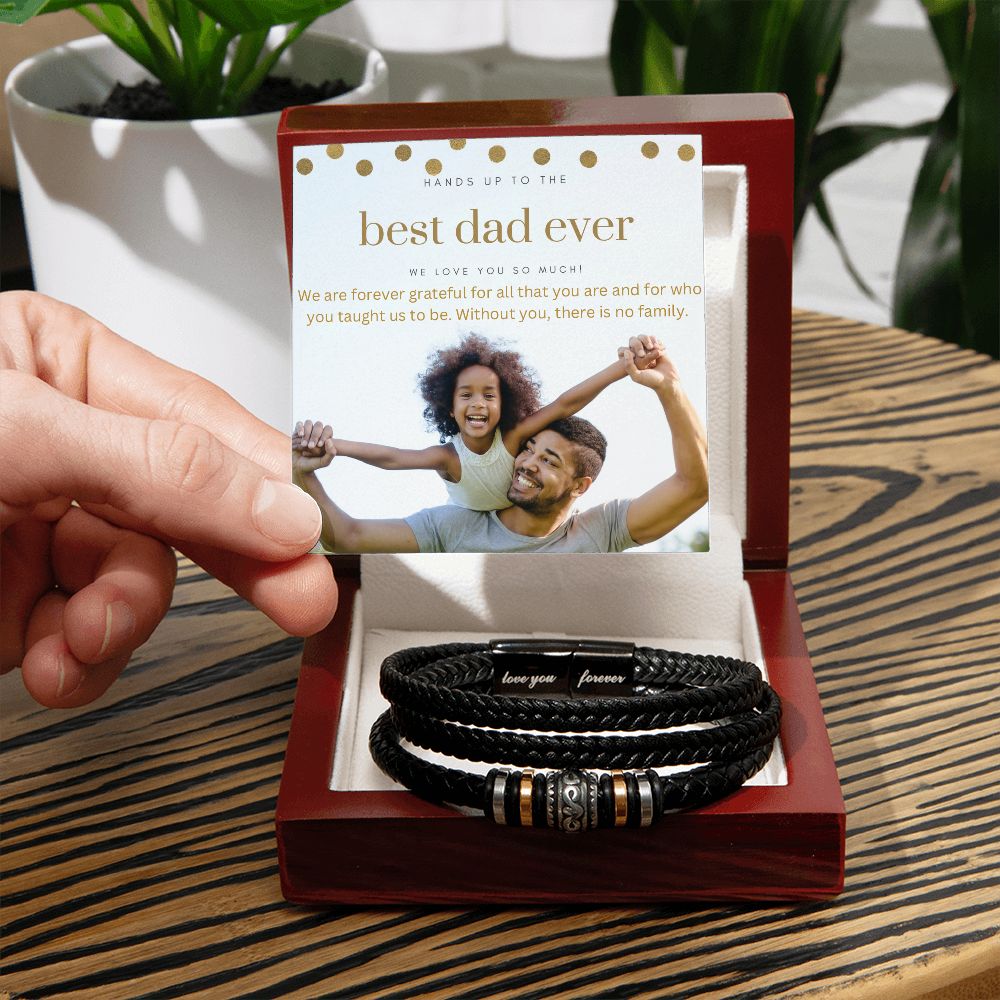 Best Dad Ever Love You Forever Bracelet