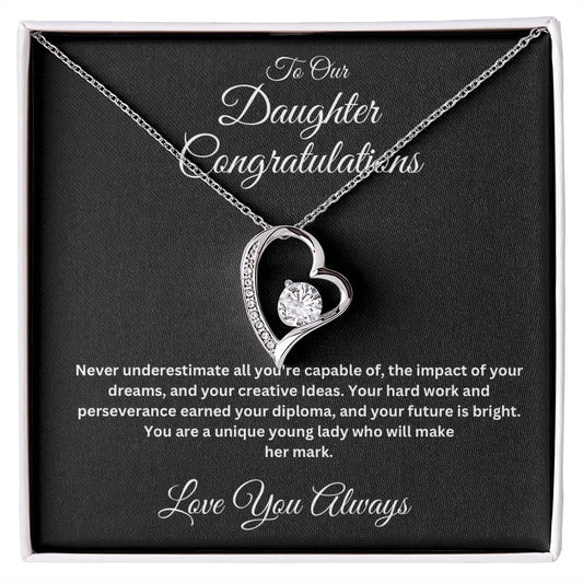 Our Daughter Graduation Forever Necklace