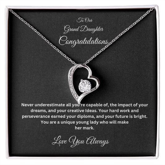 Grandparents Graduation Forever Love Necklace