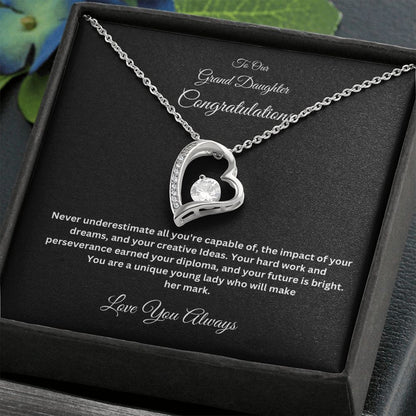 Grandparents Graduation Forever Love Necklace