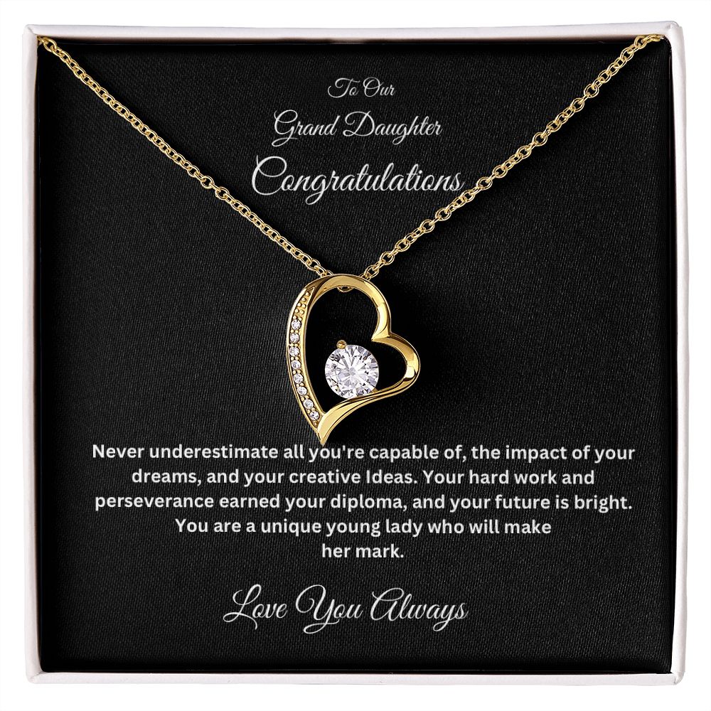 Grandparents Graduation Forever Love Necklace